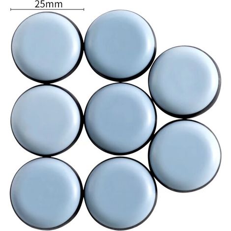 Patins de Meubles,8 Pièces PTFE Téflon Carré Auto-adhésives Coulisses de Meubles, Patins de Déménagement de Meubles Robustes Patins de Déménagement Réutilisables (25MM) (1/5)