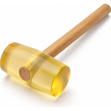 Maillet en caoutchouc pour pose de sol manche bois 700 g transparent (1/5)
