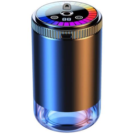 Diffuseur d'huiles essentielles pour voiture avec parfum, diffuseur d'aromathérapie portable USB avec lumière dynamique, adapté aux voitures, bureaux, maisons et chambres