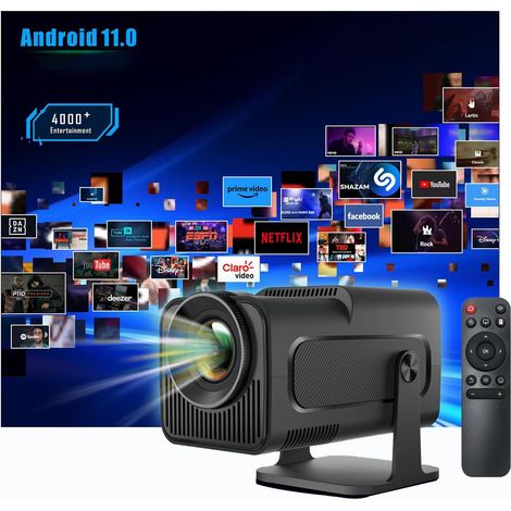 Mini proiettore portatile per Android, aggiornamento 2026, supporta 8K e 1080p, autofocus, proiettore portatile con Wi-Fi 6 e Bluetooth 5.4 (1/5)