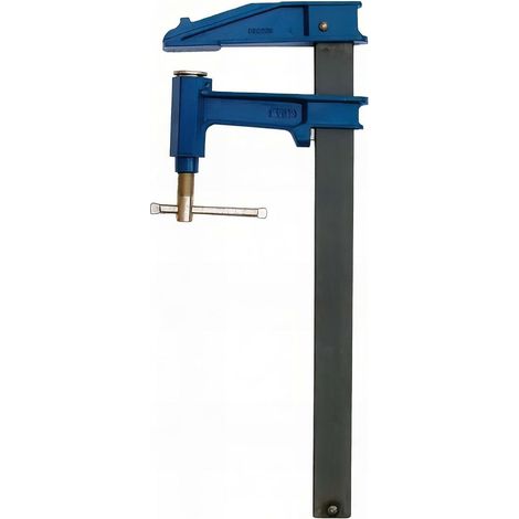 1 - Serre-joint - Pompe - Serrage 1000 mm - Section 40x10 mm - Saillie 150 mm - Acier - Pour Menuiserie