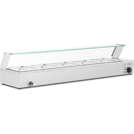 Bain-marie - Royal Catering - Puissance : 2,000 W - Nombre de bacs GN : 5