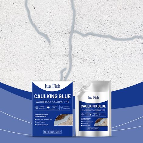 Mastic d'étanchéité imperméable pour joints de toiture et de murs, étanche, résistant à l'usure et adhésif longue durée – 100 g (1/5)