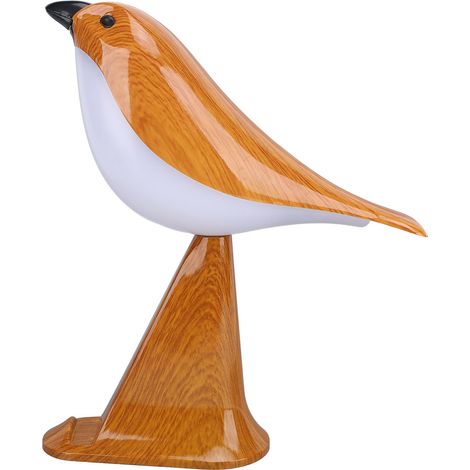 Lampe oiseau magpie avec diffuseur huile essentielle, tactile variateur continu USB rechargeable, son chant oiseau, socle pour telephone, pour chevet chambre enfant (1/5)