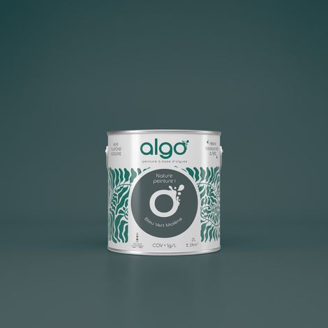 Peinture écologique Algo - Bleu Vert Molène - 5L / Velours