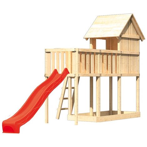 Akubi Stelzenhaus Frieda natur Rut. rot+ABP