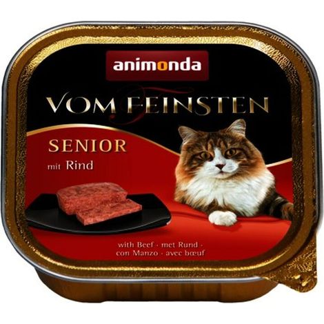 Comida húmeda para gatos ANIMONDA Vom Feinsten Senior ternera 25x100g