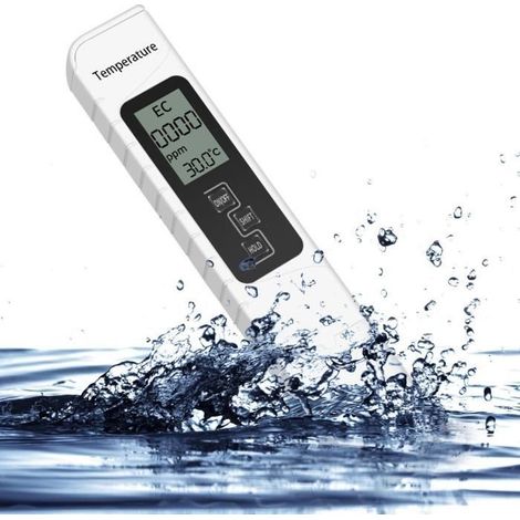 Testeur de qualité de l\'eau, TDS EC Compteur de mesures de température pour l\'eau de boisson, les aquariums le-DUO-Ywey (1/5)