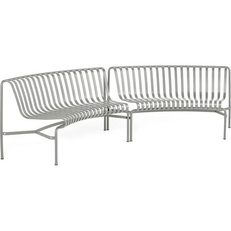[GEBRAUCHT] B-Ware HAY Palissade Bank Sitzgelegenheit Gartenbank Outdoor Gartenmöbel sky grey (1/2)