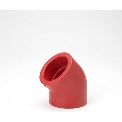 NIRON RED Polypropylen-90°-Bogen 50 mm, Lötsockel