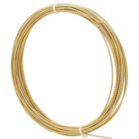 10 mètres Fil de cuivre texturé torsadé gravé calibre 17 pour création de bijoux, perles et sertissage (1/5)