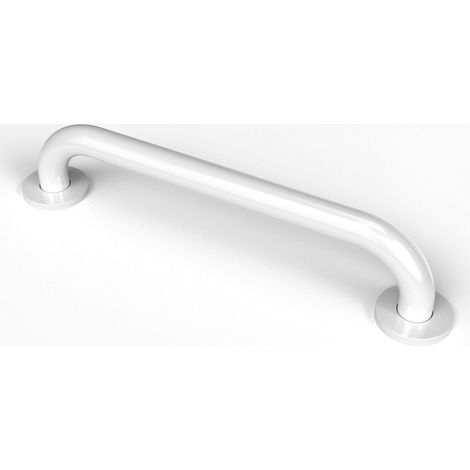 Nymas NymaPRO Round Flange Steel Grab Rail 450mm Length - White (1/2)