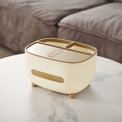 Multifunktionale, kreative Kartonbox mit Fernbedienung (cremefarben)