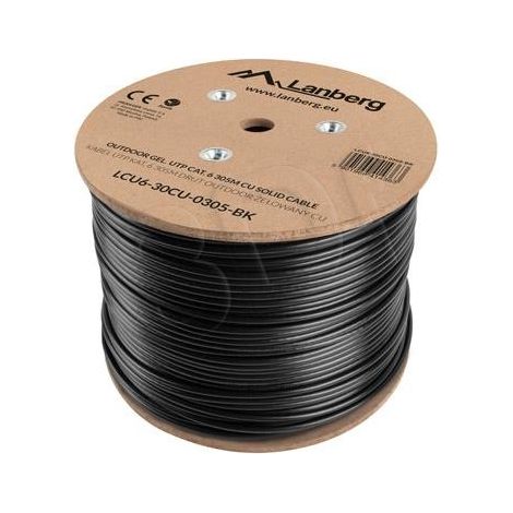 Lanberg UTP-Kabel Cat.6 305 m Schwarz - Netzwerkinstallationen (1/3)