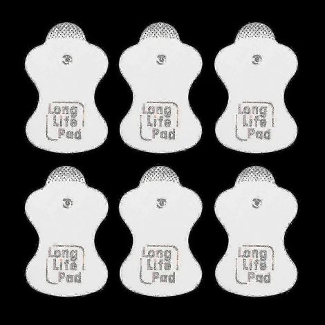 Omron Elepuls 12er-Pack Ersatz-Elektrodenpads – Wiederverwendbare Gel-Pads für TENS/EMS-Therapie (6 Paar im Set)