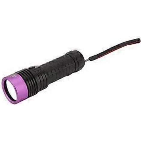 Lampe torche LED violette haute puissance Y40 (lumière UV 365 nm) pour la détection des déversements d'hydrocarbures et l'identification des bijoux