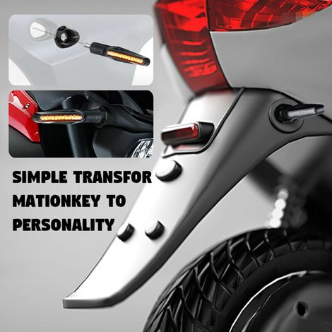 Clignotants Moto Lot de 4 Entretoises Indicateurs Compatibles FZ1 Fazer R6 XSR 700 (1/5)