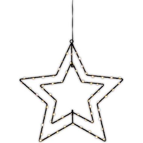Étoile lumineuse de Noël LED pour extérieur - Décoration de jardin - diamètre 40 cm - PANGIVO (1/5)