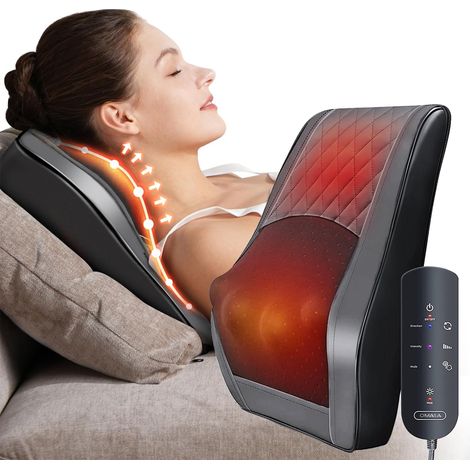 Neck massager with heat, 3D Knet Shiatsu massager for the back, muscle pain relief for the neck, back, and legs, gifts for men and women