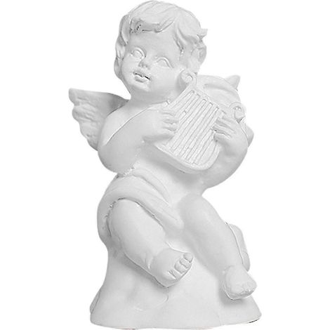 Figurine de chérubin, petite statue d'ange, décoration de table, mini sculpture pour hôtel, étagère, bureau, chambre, décoration intérieure-3.4x3.4x6cm-harp