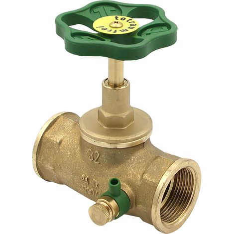 Durchgangsventil IG 1/2" - 2" mit Entleerung und steigende Spindel