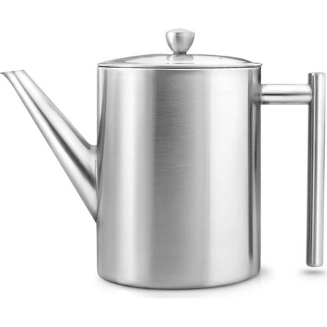 Minuet® - Théière Cylindre 1.2 L en métal satiné (1/5)