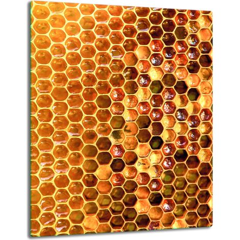 Tablero de mesa de cristal de 40x52 cm, color miel. (1/5)