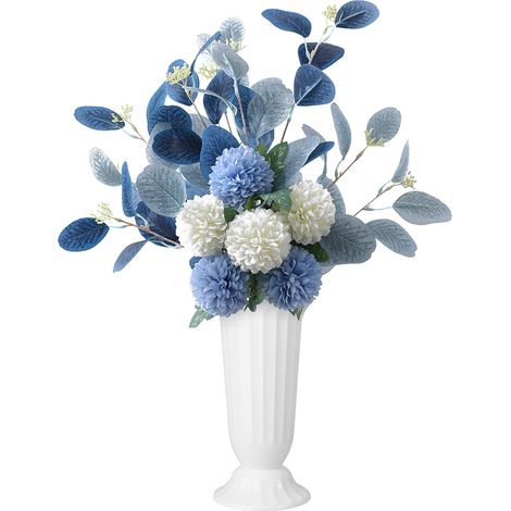 Ramo anónimo de crisantemos artificiales multicolores – flores de seda, decoración para sala de estar/fiestas, duradero y fácil de cuidar, 47 cm de largo, 1 ramo incluido (1/5)