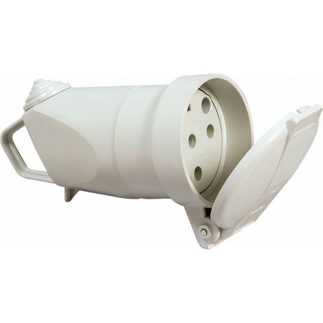 Plastiksteckdose Plexo 3p+n+t 20 A Legrand - Weiblich - Grau