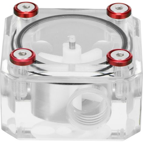 Débitmètre d'eau étanche acrylique transparent pour refroidissement PC (1/5)