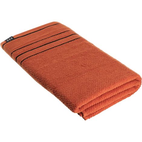Telo da bagno 90x150 cm 100% cotone - terra di siena nera - Tendance (1/3)
