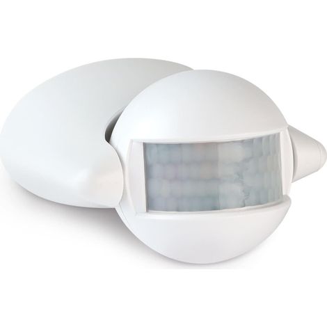 Bewegungssensor PIR 180° IP44 Reichweite bis 12m - Farbe: weiß