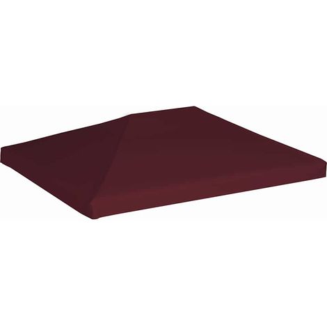 Toile supérieure de gazebo, Toile de rechange pour tonnelle, 310 g/m² 3x4 m Bordeaux OIB5286E (1/5)