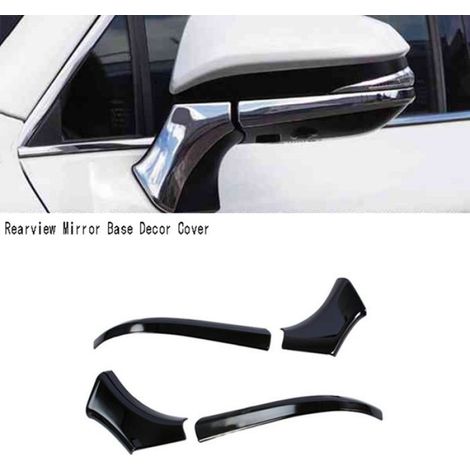 Garniture de Rétroviseur Latéral de Voiture, Couverture de Décoration de Base de Rétroviseur pour Venza XU80 2020-2022 LHD Noir (1/5)