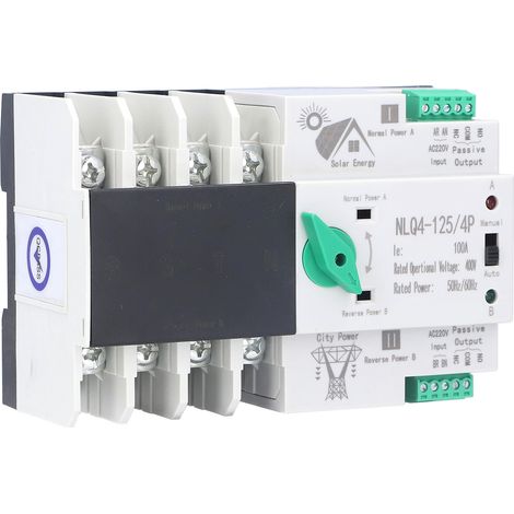 Automatischer Dual-Power-Umschalter mit Millisekunden-Schaltung und Schnellregler NLQ4‐125/4P 100A 220V (1/5)