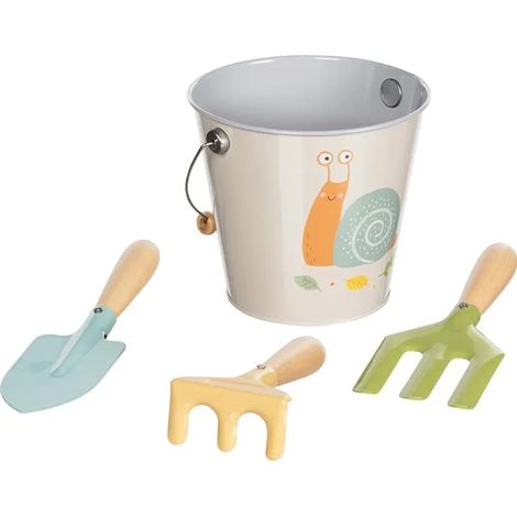Set de herramientas de jardín goki garden tool set snail metal 14 cm