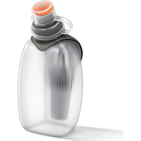 Borraccia sportiva di piccole dimensioni per jogging e corsa, senza BPA e a prova di perdite, con clip sul retro (250 ml) (1/5)