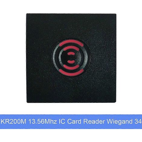 Lecteur de cartes de contrôle d'accès RFID 13,56 MHz/125 kHz, lecteur de cartes de proximité Wiegand, étanche IP65, KR200EKR200M 13,56 MHz (1/5)