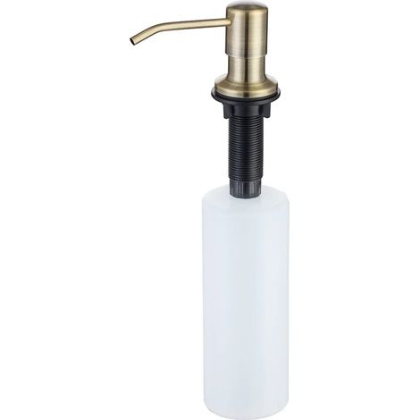 (Bronze vert) Kit de rallonge pour distributeur de savon, accessoires de cuisine et de salle de bain, distributeur de savon liquide intégré en acier inoxydable (1/5)
