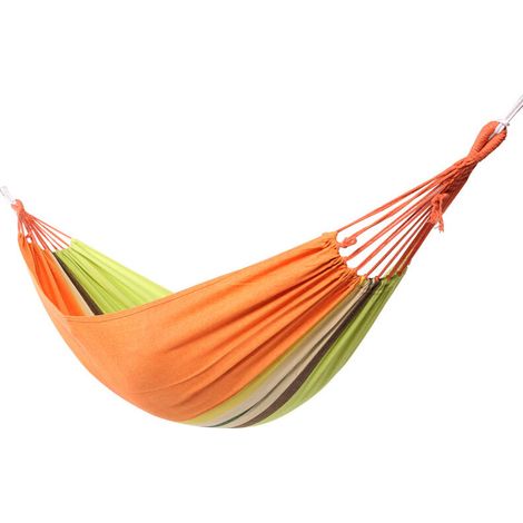 BRAVIX Hamac d'extérieur de Camping, Toile Hamac Siège Suspendu Charge (200×80cm), Hammack pour de Jardin Randonnée Voyage en Plein Air(vert)
