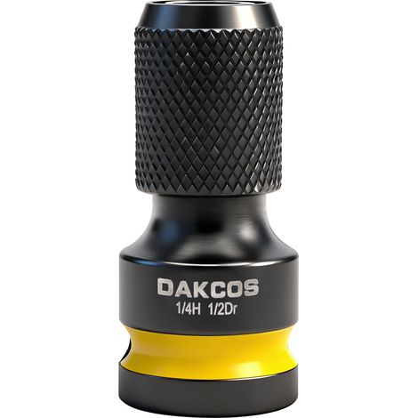 Adaptateur douille porte embout, carré 1/2" - embout hexagonal 1/4" (1/5)