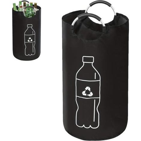 Conteneur de collecte de 115 litres pour bouteilles consignées, conteneur pliable extra large pour bouteilles en verre vides, panier à linge pliable, panier de rangement (1/5)