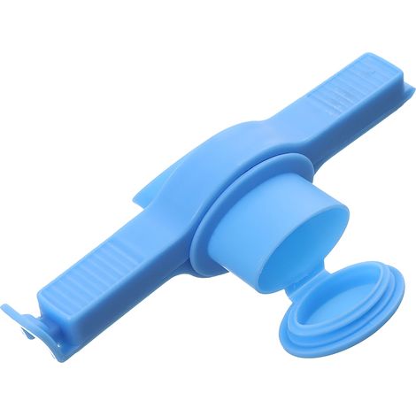 Clip de fermeture pour sachets à snacks, sachet alimentaire multi-usage, PP, conservation de la fraîcheur, pour la cuisine, bleu. (1/5)
