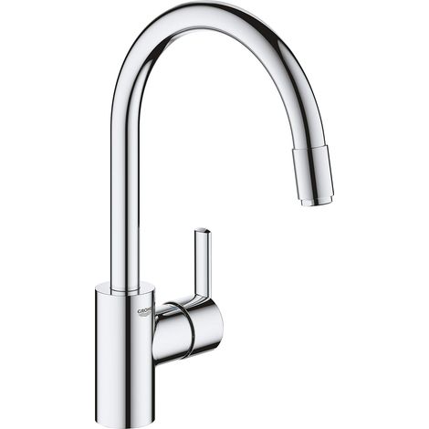 Robinet de Cuisine Evier, Mitigeur Cuisine avec Douchette Extractible, Rotation 360°, Installation et nettoyage facile, Chromé, 32671002 (1/5)