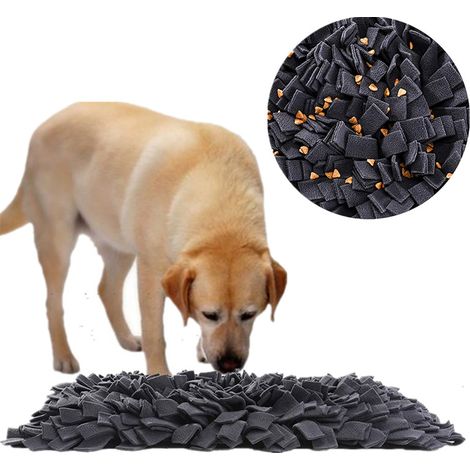 Tapis de Fouille Chien Snuffle Mat Tapis éducateurs pour Chiens Dog Puzzle Toys IE075 (50x35cm, noir) (1/3)