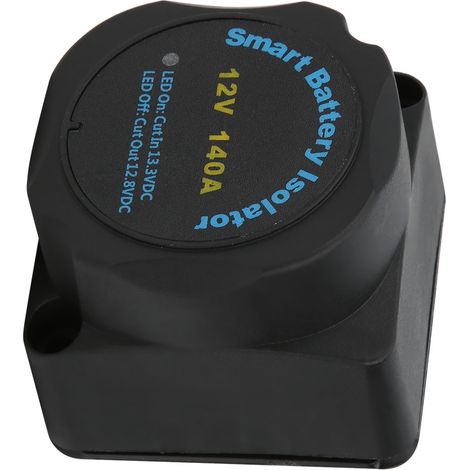 Kit de distribution d'énergie avec relais de charge automatique à double isolateur et sensibilité 140 A 12 V (1/5)