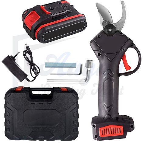Sécateur électrique sans fil 21 V – Puissant sécateur à batterie – Ergonomique et sûr – Sécateur électrique – Sécateur électrique à batterie – 48512 (1/4)