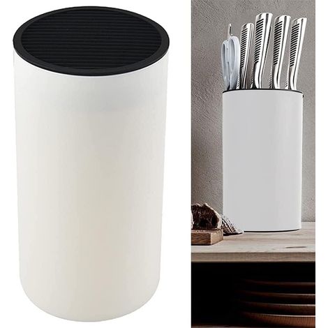 Porte-couteaux rond universel sans couteaux, blanc - Rangement (1/5)