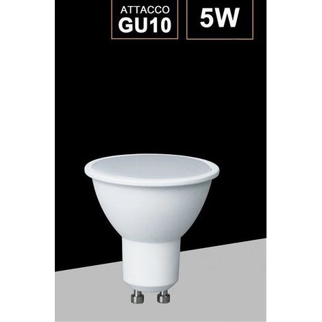 TrAdE Shop Traesio - Lampadina Led 5 W Gu10 Luce Calda Naturale Fredda Faretto Illuminazione Gu10-5w - -Bianco Freddo      - (1/5)