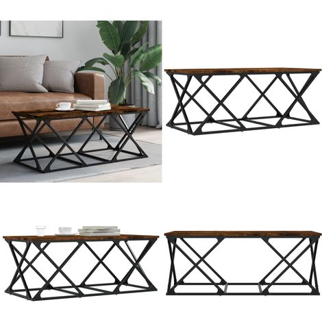 Couchtisch Räuchereiche 100x49x40 cm Holzwerkstoff - Couchtisch - Wohnzimmerstil - Holzmöbel - Esszimmertisch - Dekoration - Home & Living (1/5)